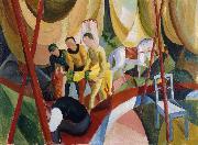 August Macke Circus oil on canvas